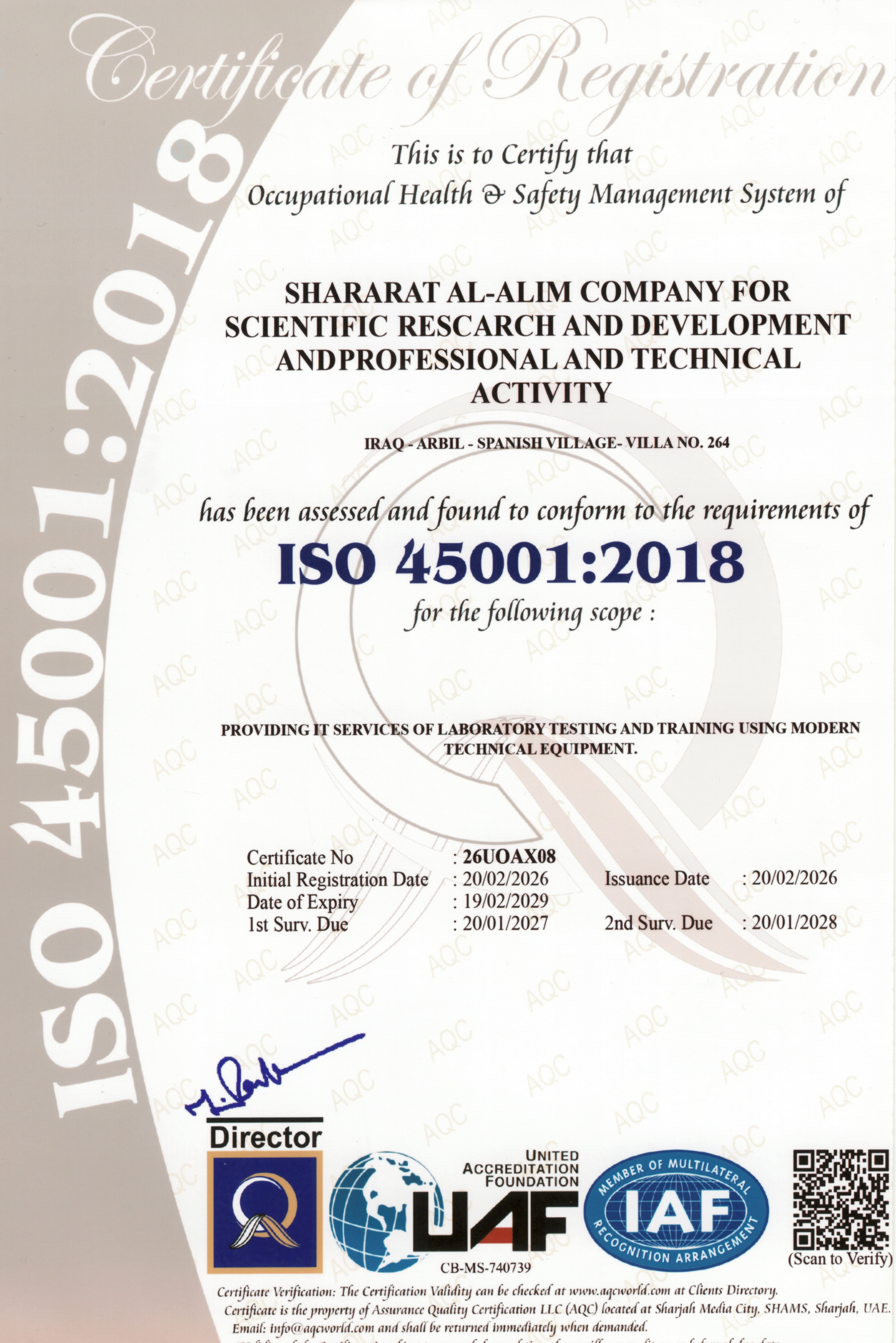 ISO 45001:2018